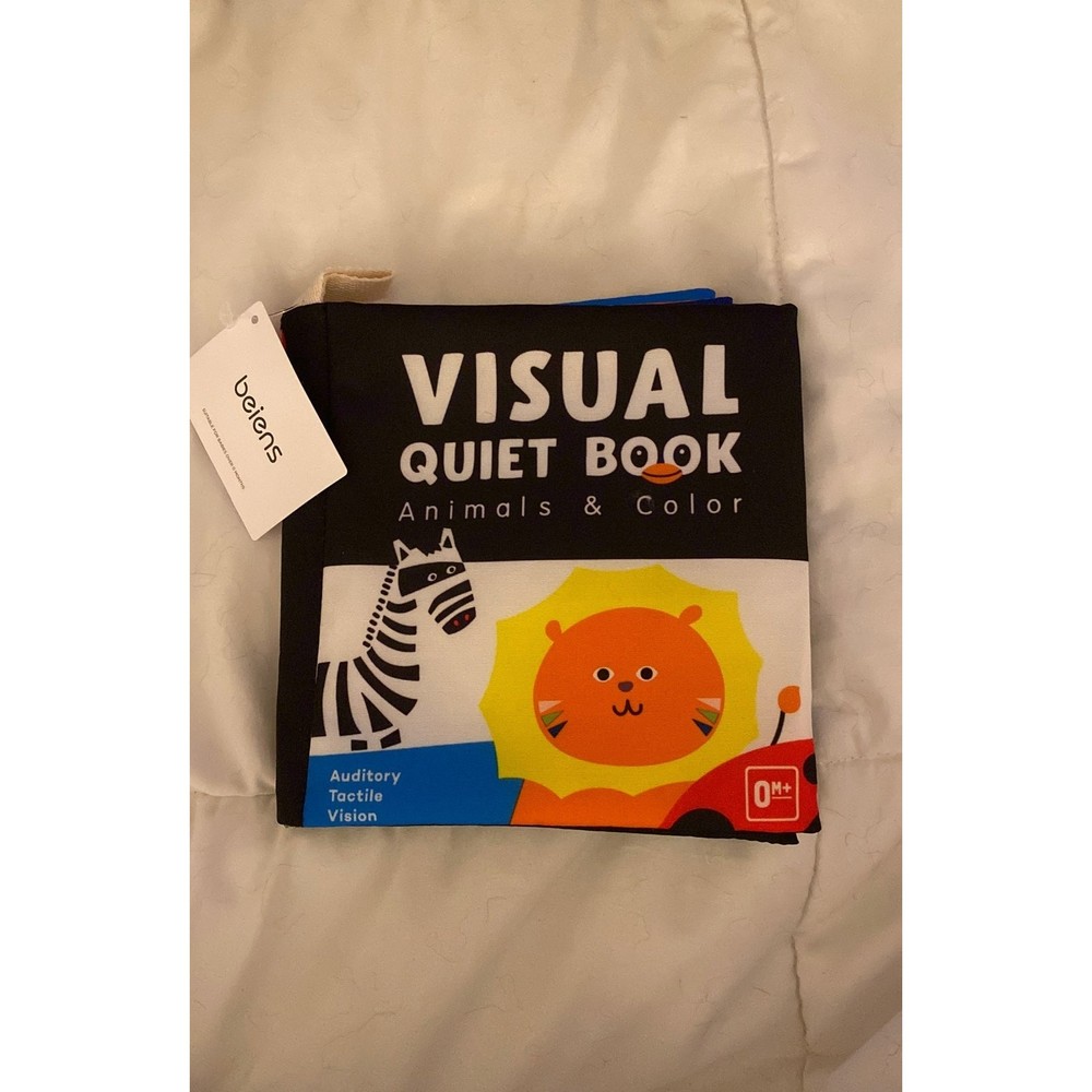 Baby Visual Quiet Book Sensory Educational Animal  & Colors cognition Age 0+‎